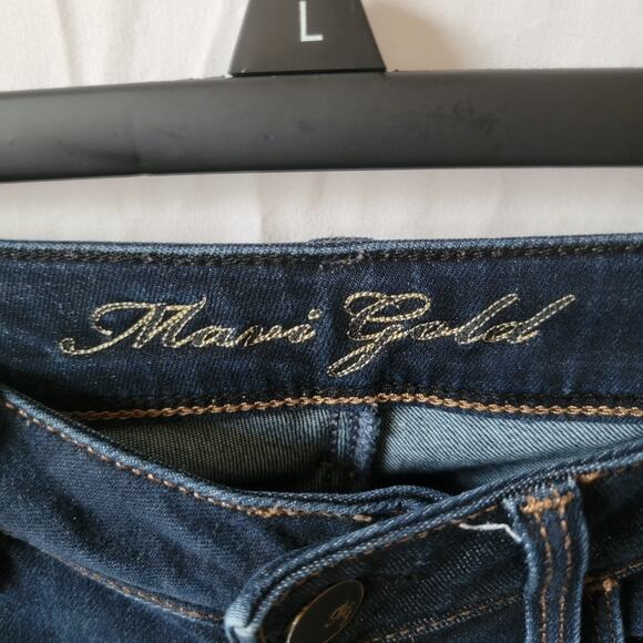 Mavi Gold Dark Wash Mid Rise Slim Stretch Ariana Classic Skinny Jeans Size 26 - Picture 3 of 11
